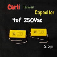 2 biji 4uf 250vac Fan capacitor alpha ceiling fan capacitor pcb board capacitor kapasitor remote cei