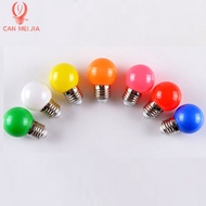 CANMEIJIA Led Colorful Bulb LED E27 Light Mutil Color Light Bulb White Green Blue Red Yellow Orange Pink Home Decorations Spotlight Energy Saving [Ready Stock]