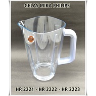 Mika JUICE GLASSES PHILIPS BLENDER JAR GLASSES HR 2221 HR 2222 HR 2223