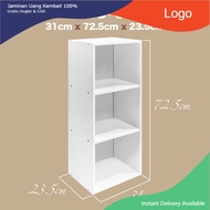 Ready stock🇲🇾Rak Buku 3 Tingkat my-com 3 Tier Bookshelf my-com/DIY Utility Shelf/Home Furniture/Wood