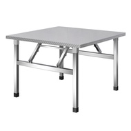Small Small Table Dining Table Commercial Folding Stall Household Outdoor Stainless Steel Rental Hou