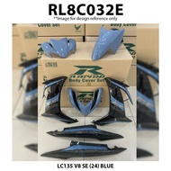 Body Cover Set YAMAHA LC135 V8 Rapido SE (24) Blue Accessories Motor LCV8 Coverset LC 135 V8 Fi New
