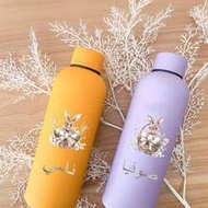 1pc Customized Double-Layer Stainless Steel Coffee Cup/Soda Bottle, Sports Insulated Water Bottle, 5