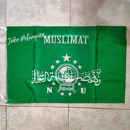 Bendera Muslimat NU Sablon Murah Besar dan Kecil 80x120cm