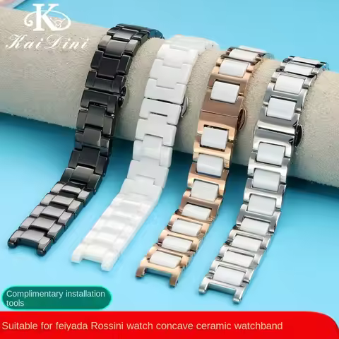 High quality Ceramic Watchband for GC Guess Rossini MK Watches Band 20*11mm 18*10mm 16*8mm Men's Wom