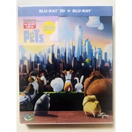 The Secret Life of PETS Blu-ray 2D And 3D Authentic Steel Box Thai Subtitles Voice