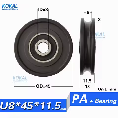 1pcs Low noise high loading 628RS 608Z U Groove sliding door roller wheel nonstandard bearing u type