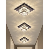 Aisle Light Corridor Light Simple Modern LED Ceiling Light Crystal Light Square Entrance Light Entra