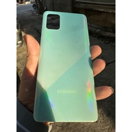 Blue samsung a71 back cover