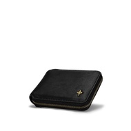COUNTRY HIDE Top Grain Cowhide RFID Blocking Bi-Fold Mid Flip Full Zipper Wallet
