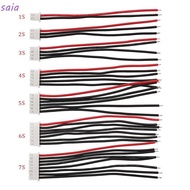 SAIA RC Lipo Battery Balancer Charger Plug, 10CM Silicone Wire Connector, 1S 2S 3S 4S 5S 6S 7S Conne