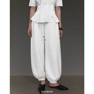 ECINOS - Emily Pleated Balloon Sweatpants | Pants Wanita | Trousers Wanita