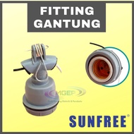 Fitting Lampu Gantung Keramik WD E27 Sunfree