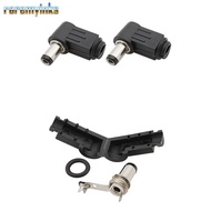 RAREM DC Power Male Plug, 5.5x2.1mm 5.5x2.5 mm Welding Wire Type 90 Degree Welding Connector, DC Pow