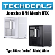 Jonsbo D41 Mesh ATX Type-C Case (no Fan) - Black | White