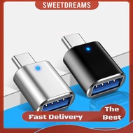 LED Indicator Type-C To USB OTG Adapter Connector 3A Fast Charging 5Gbps Data Transfer Plug and Play