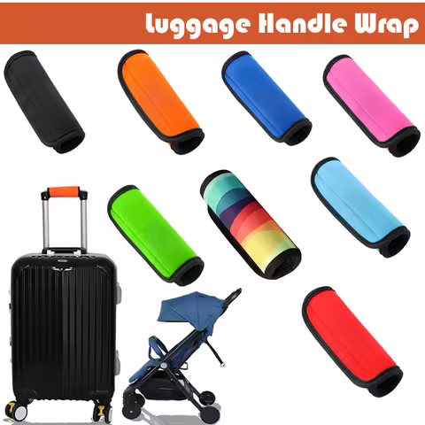 Luggage Handle Cover Luggage Stroller Identification Mark Waterproof Wear-Resistant Easy to Clean Un