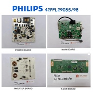 PHILIPS LED TV 42PFL2908S/98 42PFL2908 42PFL2908S Power Board LYP02822B0 Main Board MST6M182VG-T9B I
