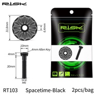 1 Set RISK 1 1/8" / 28.6mm Mountain Road Bike Bicycle Ahead Headset Top Stem Cap and M6x30 Star Nut