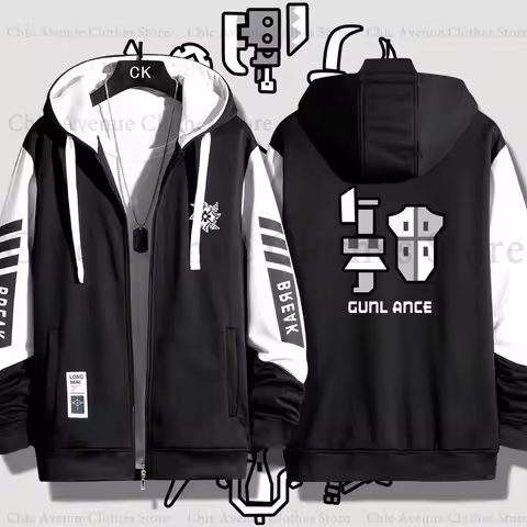 Monster Hunter Print Hoodie for Men Women Hooded Zip-up Autumn Coat Long Sleeve Man Hoodie Hooded Sh