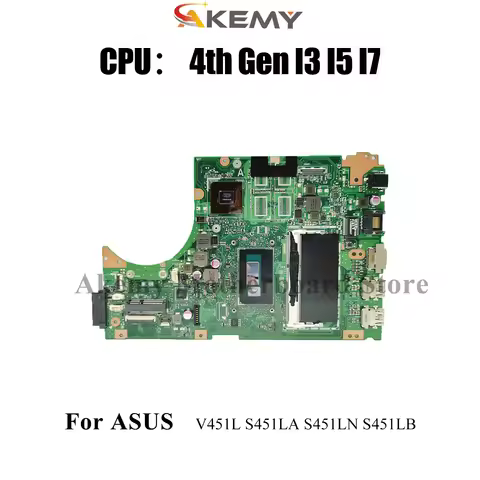 S451LN Laptop Motherboard For ASUS VivoBook S451LB S451LN V451L R451L K451L S451L S451LA Notebook Ma