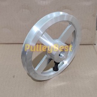 Pulley pully 6 inch as 19 mm jalur A1 puli pully alumunium