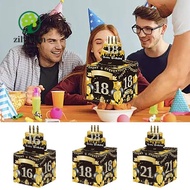 ZILUOLAN Cash Pull Gift Boxs, Happy Birthday Paper Birthday Money Box, Fuuny 16th 18th 21st Birthday