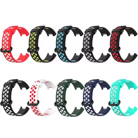 Replacement Sport Strap for XiaoMi Mi Watch Lite Breathable Silicone Strap for Mi Watch Lite Double 