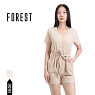 Forest Jumpsuit Perempuan | Forest Linen Romper Ladies Jumpsuit - 865107