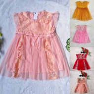 CHILDREN'S DRESS ️ TUTU CLOTHES ️ REAL PIC ️ GIRLS' DRESS 1 2 3 YEARS OLD LACE TUTU TILE BROCADE CUT