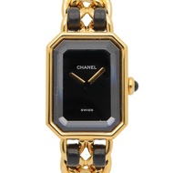 【二手】香奈兒 (Chanel) CHANEL 腕錶 Premiere M H0001 黑色鍍金 (GP) 皮革錶帶 Premiere M 女士二手 A