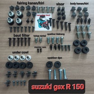 GSX R 150 full set body bolts / complete GSX R 150 bolts motorcycle accessories