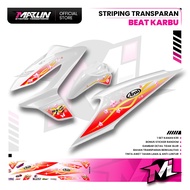 TRANSPARENT STRIPING CARBONBEAT MATERIAL PREMIUM QUALITY SAKURA ARAI MOTIFBENING