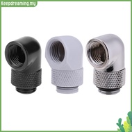 ✿ keepdreaming ✿  G1/4 Thread 90 Degree Fitting Adapter Rotary Fitting Water Cooled Connector FR