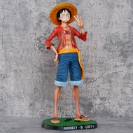 One Piece Straw Hat Luffy Internet Celebrity Smiling Luffy 1/4 Standing Luffy Statue Model Ornament 