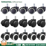 5pcs Office Chair Wheel 2 Inches Universal Swivel Silent Wheel Computer chair Replacement Wheel