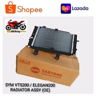 SYM VTS200 VTS 200 / MODENAS ELEGAN - RADIATOR ASSY OE (READY STOCK SABAH SARAWAK)