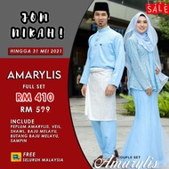 FULL SET BAJU PENGANTIN | BAJU NIKAH MURAH | BAJU KAHWIN AMARYLIS - BABY BLUE MRE