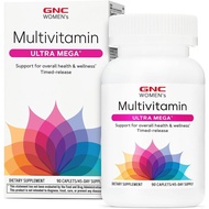 GNC Women’s Ultra Mega Multivitamin Caplets, Clinically Proven to Feel Better, Immune, Vitamin A, B,
