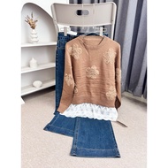 Lace floral sweater c444 31/7fx fh