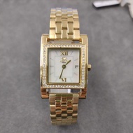 Roscani gold  quartz date stainless steel women watches  B60526