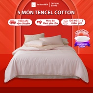 Bed Sheet Set 5 PremiumPiece MATTRESS SYSTEM Set Duvet Cover Tencel Cotton Bed Sheet Pillow Mattress