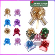 Metal colored three-dimensional handmade floral ribbons~Gift box packaging for wedding car decoration