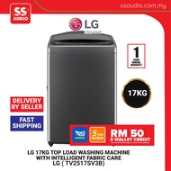 [TnG Redemption]【 DELIVERY BY SELLER 】LG TV2517SV3B 17kg Top Load Washing Machine with Intelligent F