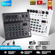 Professional Audio mixer 6 channel computer recording KTV power amplifier household reverberation