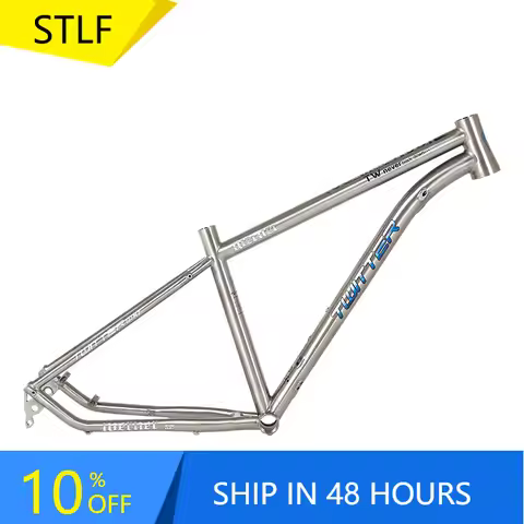 STLF Twitter Bike Chinese Factory 15.5" / 17" / 19" Titanium Bicycle Frame 29 Inch Titanium Mountain