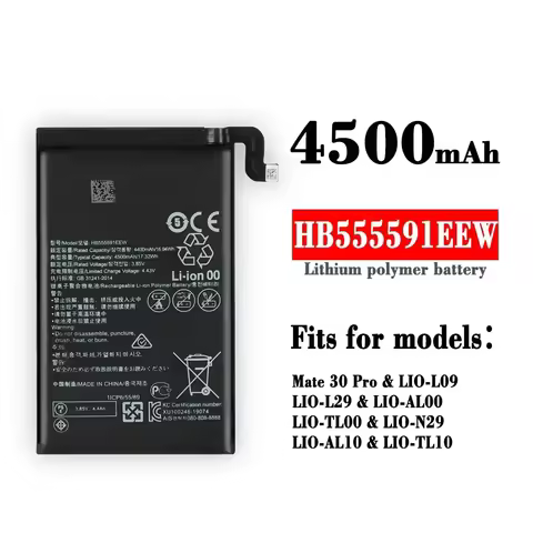 HUAWEI HB555591EEW 4500mAh Battery For Huawei Mate30 Pro 5G / Mate 30 Pro 5G / Mate30Pro 5G Batterie
