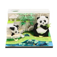 2025 Desk Calendar 3D Paper Sculpture Panda Calendar Note Pad Carving Art Calendar Notepads 2025 Tim