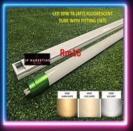 LED 30W T8 (4FT) FLUORESCENT TUBE WITH FITTING (SET)