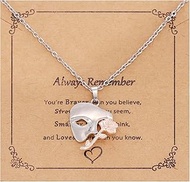 Phantom of The Opera Gifts Mask Pendant Jewelry for Women Broadway Merchandise Theatre Necklace